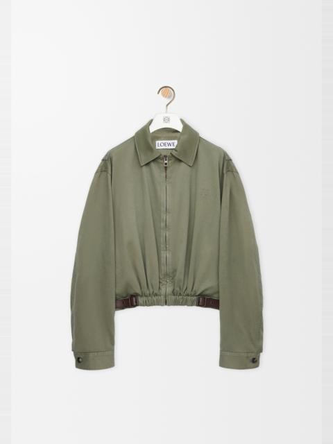 Belted jacket in cotton