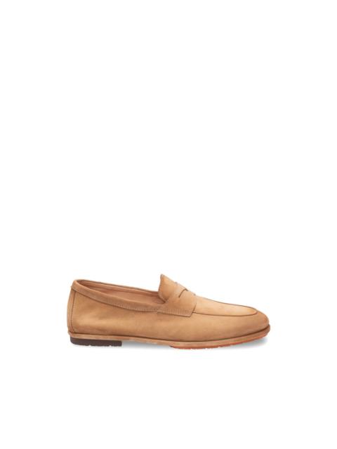 suede penny loafers