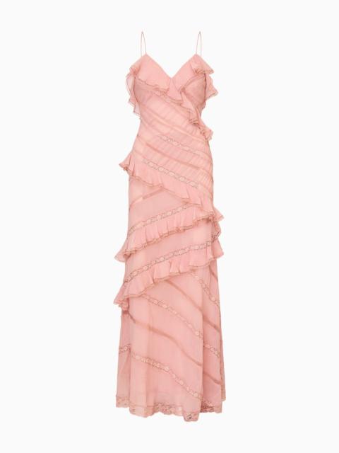 Louie Chiffon Ruffle Maxi Dress