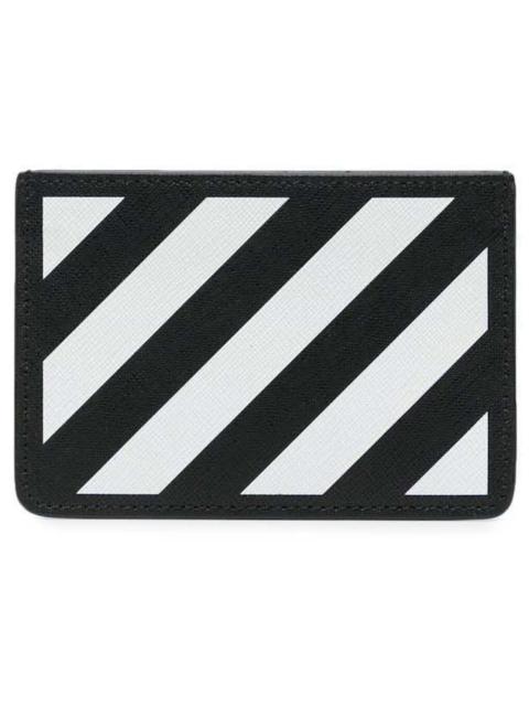 Off-White Binder Card Holder Black/White