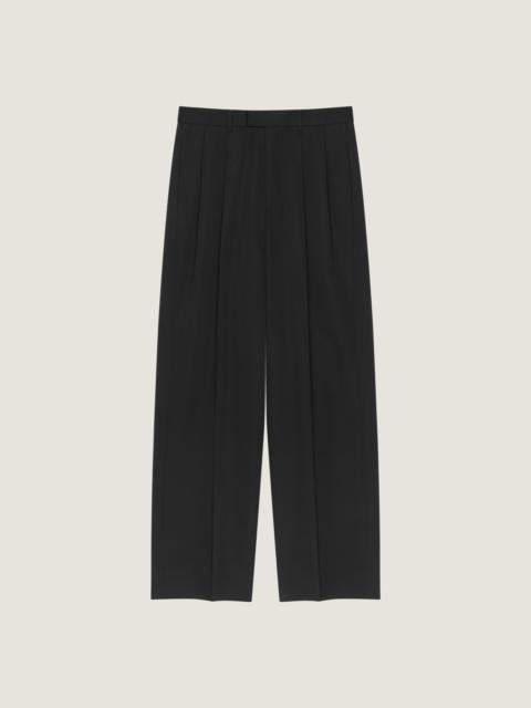 DOUBLE PLEAT TROUSERS IN WOOL