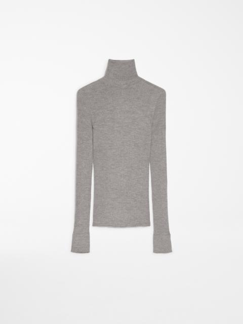 FLAVIA Pure wool mock polo-neck sweater