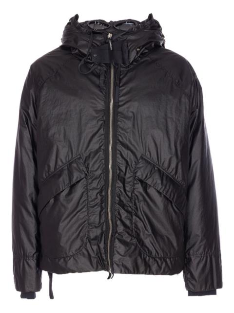 Lens-detail hooded jacket