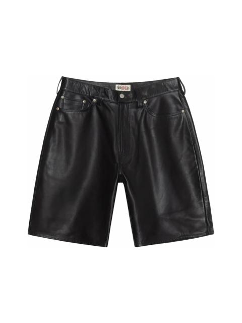 Stussy Big Ol' Leather Short Black