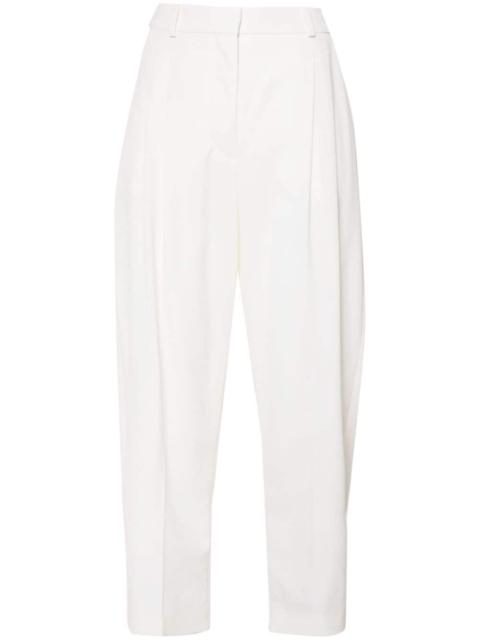 tapered cropped trousers
