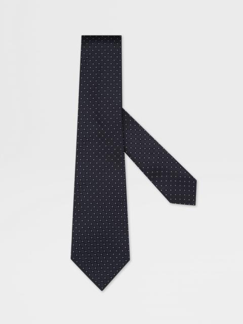 DARK BLUE SILK TIE