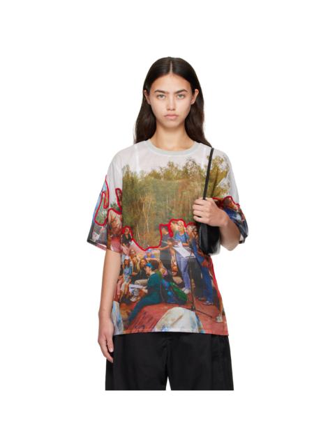 Multicolor Embellished Holidaychorus T-shirt