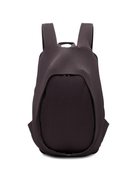 Burgundy Pleats Backpack