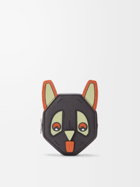 Futurist Cat coincase in classic calfskin