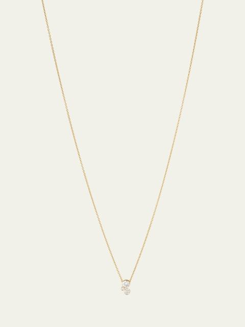 18K Yellow Gold Stella Diamond Necklace, 17"L