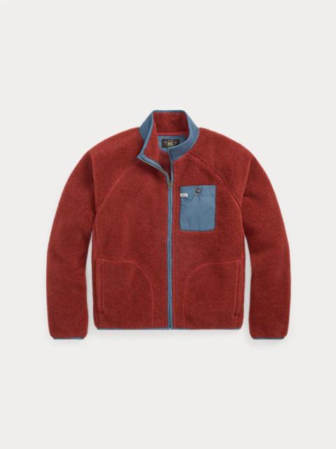 Wool-Blend Pile Fleece Jacket