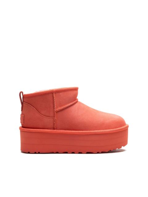 Classic Ultra Mini "Vibrant Coral" boots