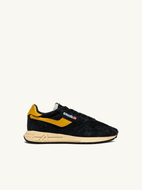 REELWIND LOW SNEAKERS IN NYLON SUEDE AND LEATHER COLOR YELLOW AND BLACK