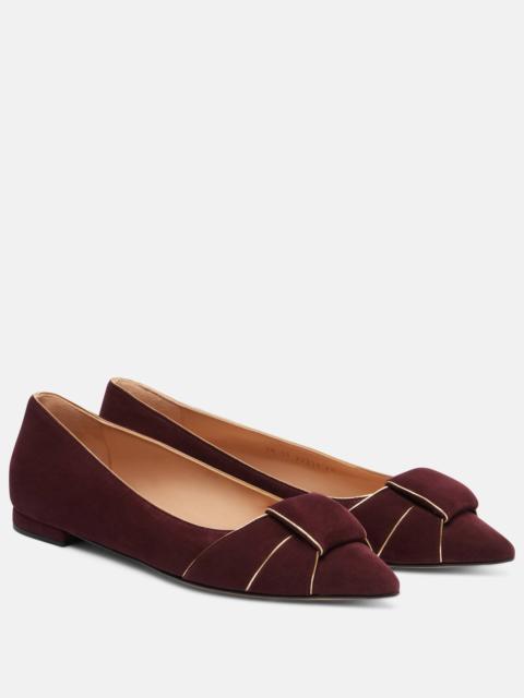 Suede ballet flats