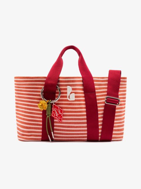 Americana Tote Bag In Tulip Awning Stripe