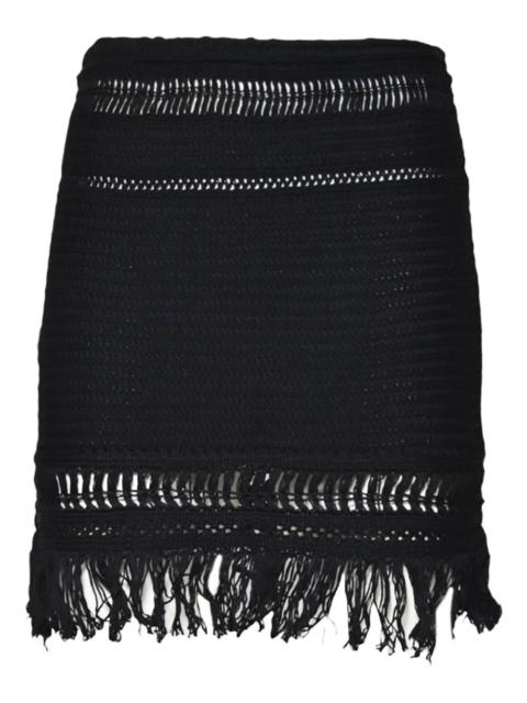 Ardena crochet-knit mini skirt