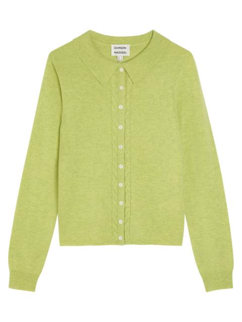 Damson Madder Voula Wool and Cashmere-blend Cardigan