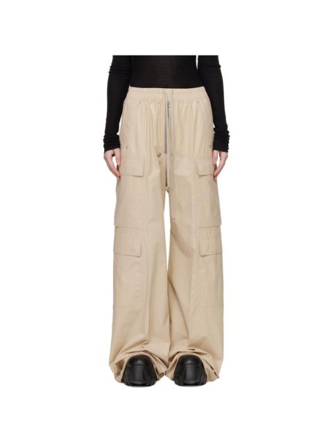 Beige Temple Cargobelas Cargo Pants