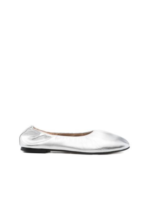 leather ballet flats