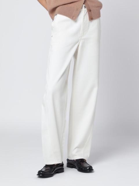 White cotton trousers