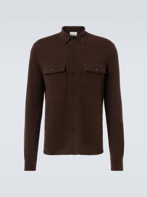 Wool and cashmere overshirt