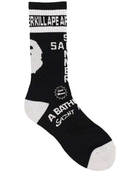A Bathing Ape X Saint MX6 socks