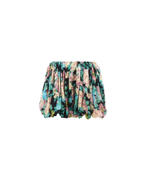 MINI BLOOMER SHORTS IN SILK CHARMEUSE