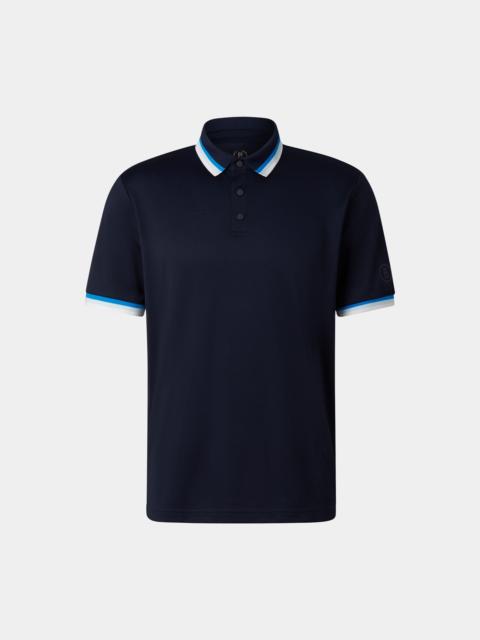 Arik functional short-sleeved top in Navy blue