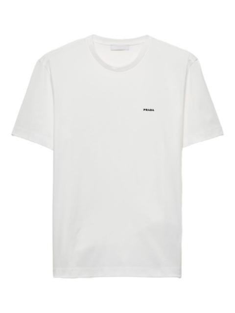 logo-embroidered T-shirt