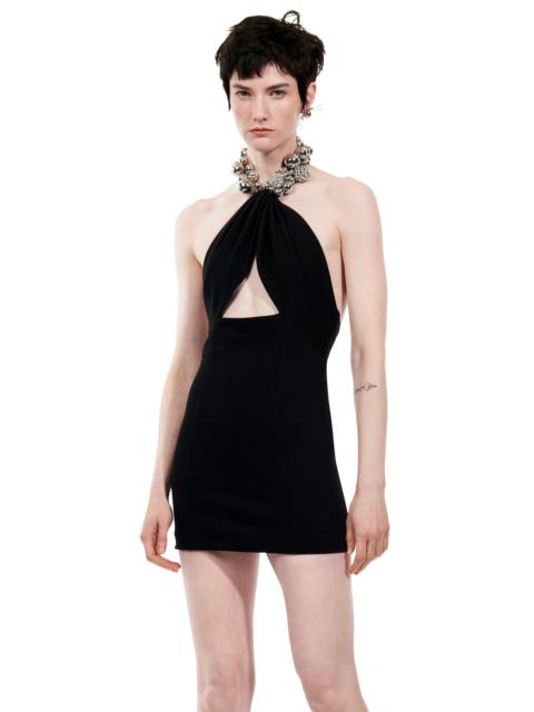 GRAPE CLUSTER HALTER DRESS