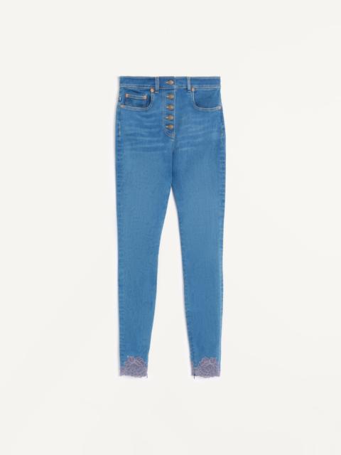 DENIM PANTS WITH LACE
