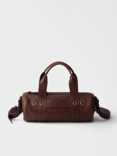 Prada Route large leather top-handle bag