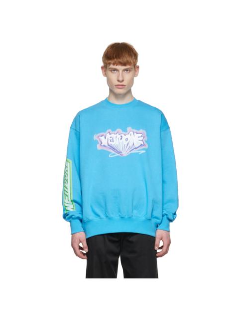 Blue Cotton Sweatshirt