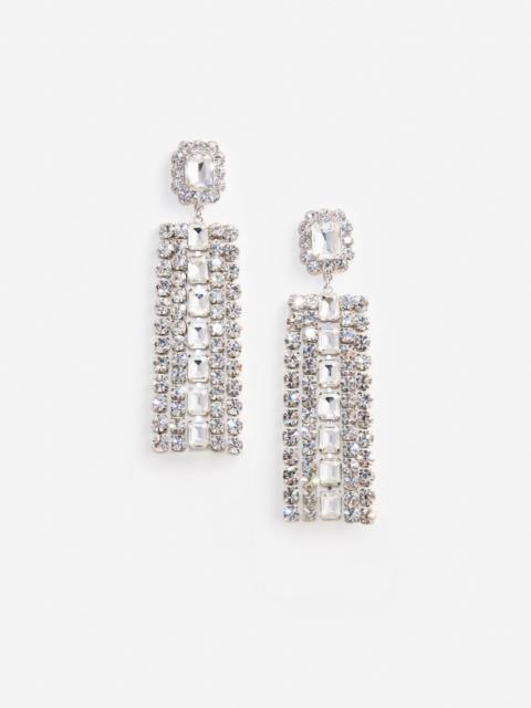 Multi Crystal Droplet Earrings