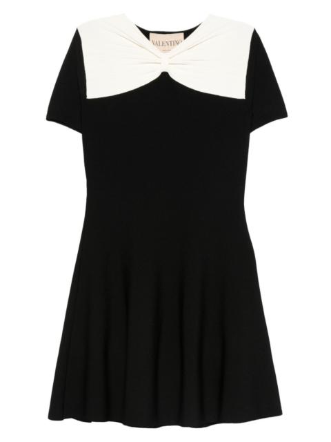 bow-detail mini dress