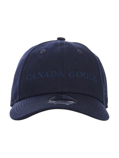 Canada Goose Woodmark Embroidered-Logo Baseball Cap Navy