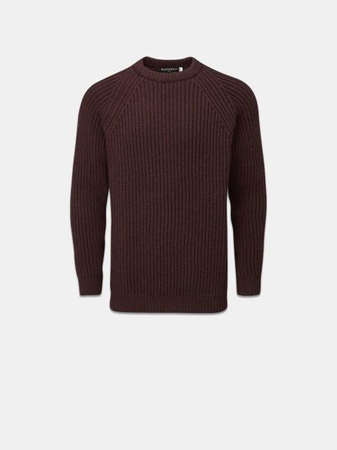 Men's Fisherman Jumper Burgundy