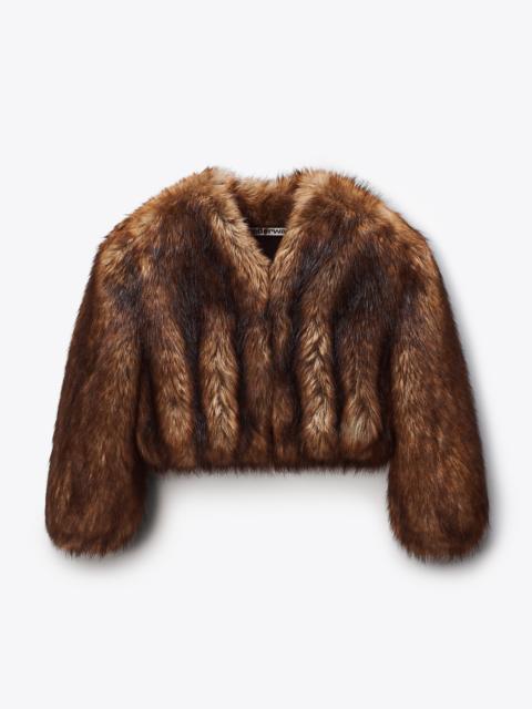Faux Fur Cropped Jacket