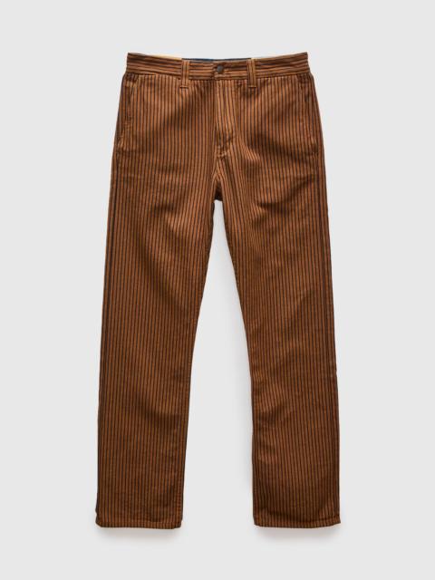 Deck Pant in Brown Herringbone Dobby