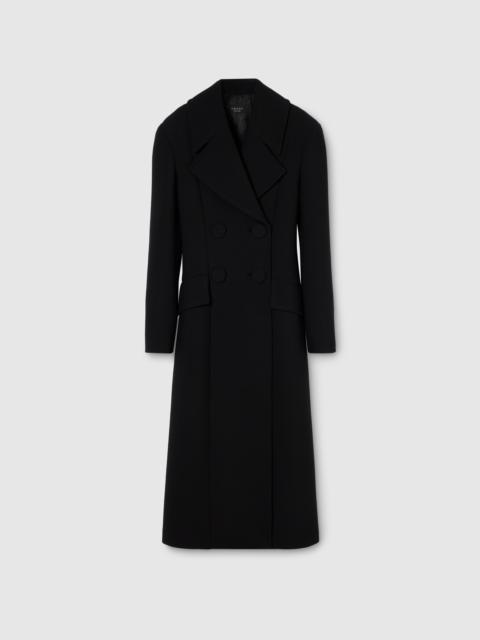 Double-breasted wool coat