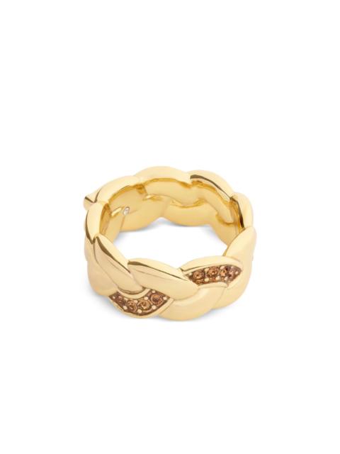 braided embellished ring