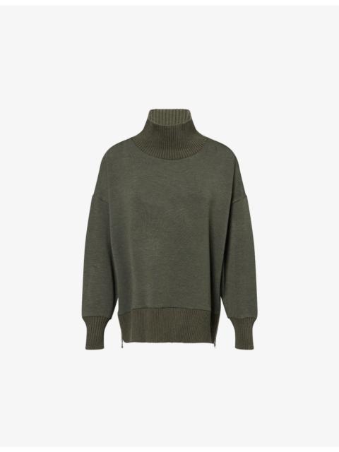 Barker High-Neck Jersey Sweatshirt