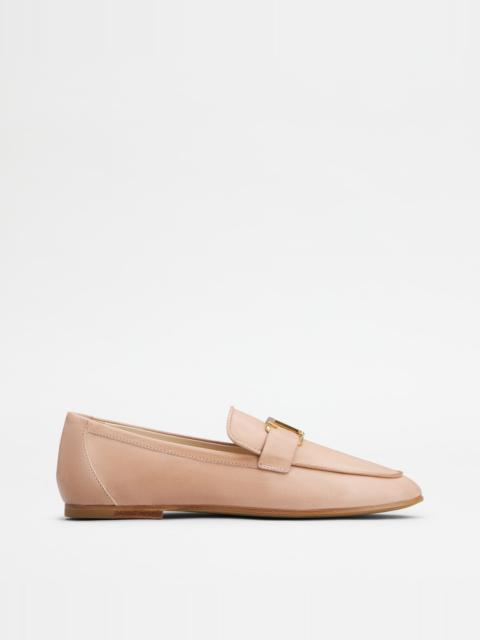 T TIMELESS LOAFERS IN LEATHER - PINK