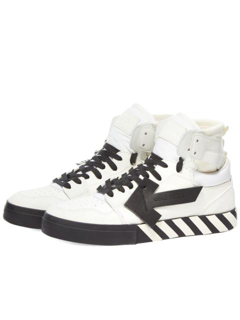 Off-White High Top Vulcanized Leather Sneaker