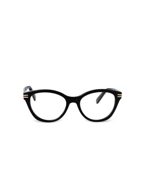 cat-eye frame glasses