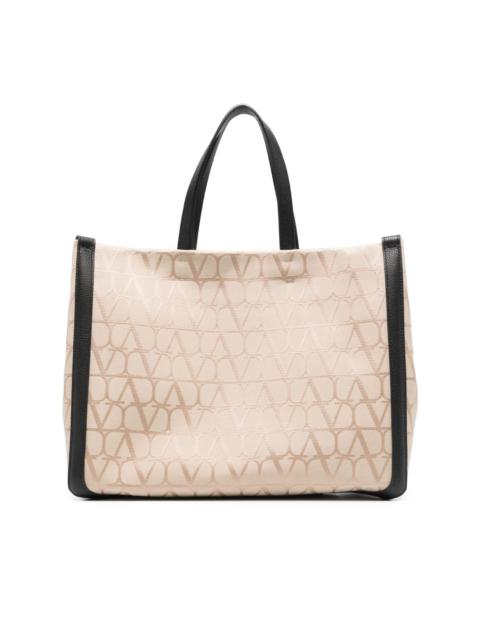 VLogo-print tote bag