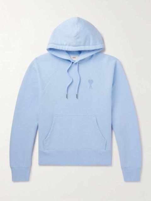 Logo-Embroidered Cotton-Blend Jersey Hoodie