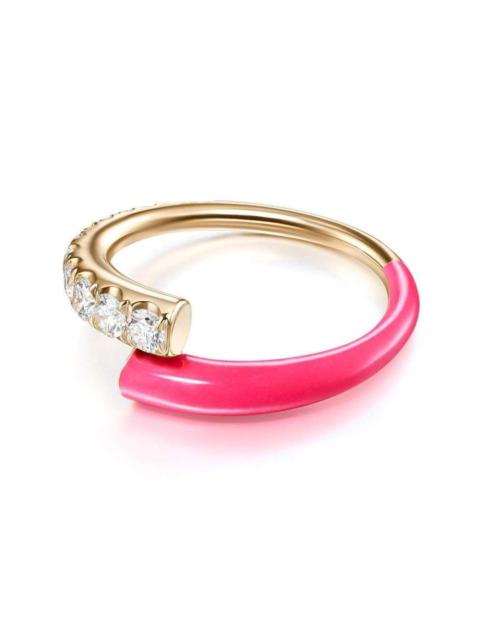 Neon Pink Lola Diamond Ring