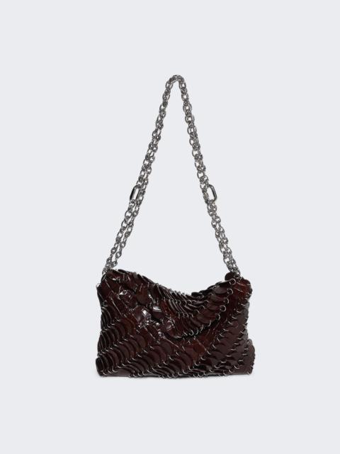 Paco Night Leather Bag Crocodile Brown