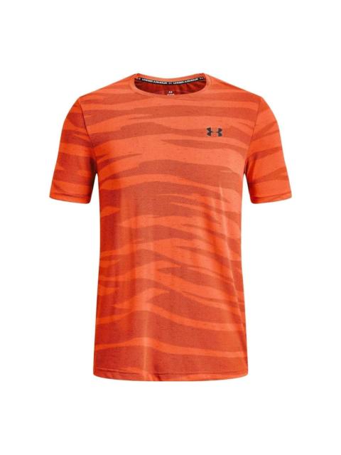 Under Armour Seamless Wave T-shirt 'Orange' 1373726-866